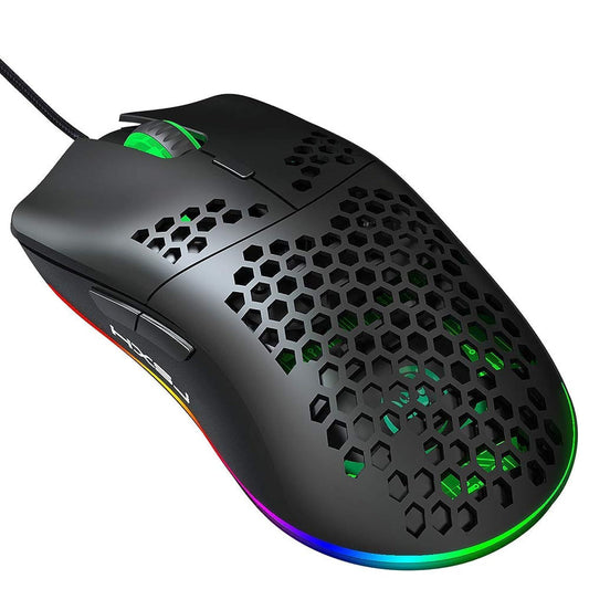 HXSJ-J900 Wired Gaming Mouse with RGB Lighting